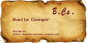 Buella Csongor névjegykártya